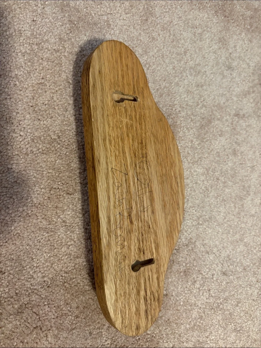 Wooden Wall Key Holder in Brown
